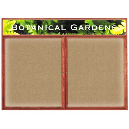 United Visual Products Open Faced Traditional Rounded Corkboard UV641ARC-WHITE-AMETHY